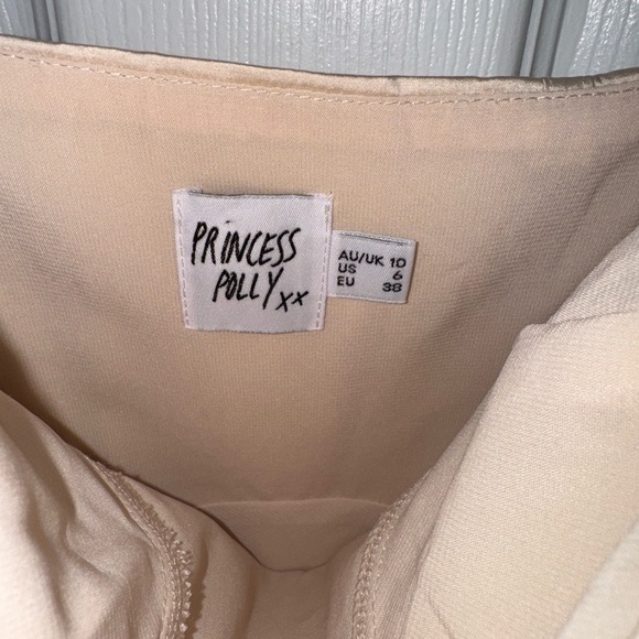 Princess Polly Satin Cream Mini Dress - Picture 4 of 5